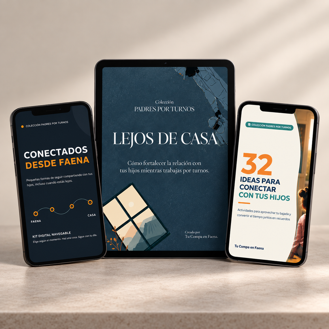 Pack Padres por Turnos con tres recursos digitales para padres que trabajan por turnos